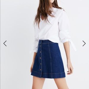 Madewell Metropolis Snap Jean Skirt size 10